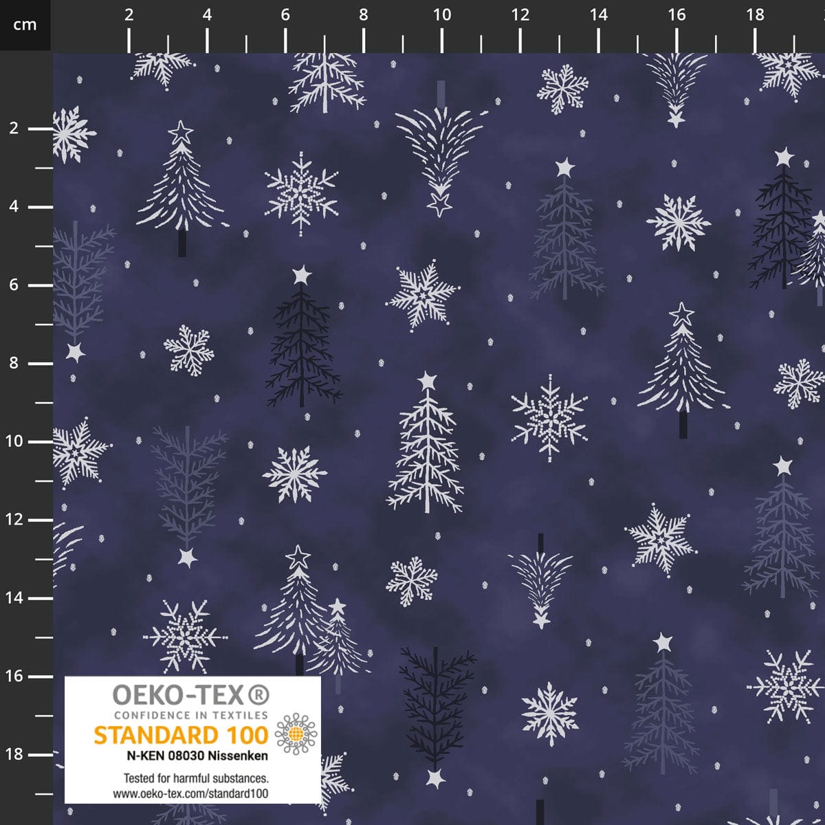 Stof Fabric Stof Frosty Snowflake  - The Sewing Studio