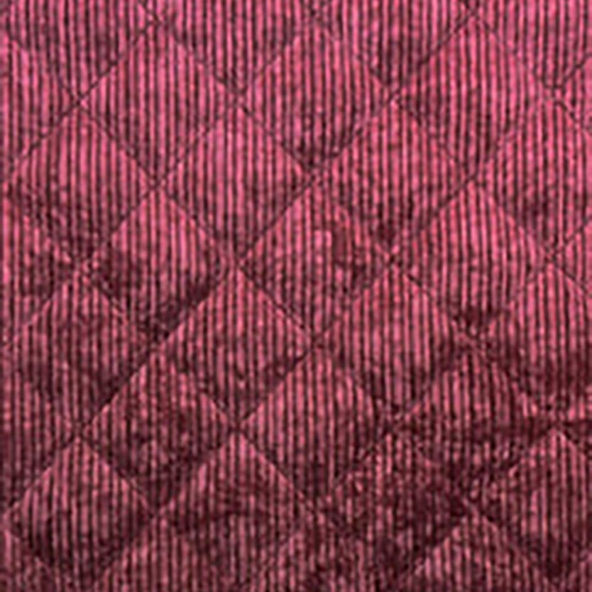 Red Extra Wide, Plain Telio Fabric Groove Dye Quilted Corduroy Fabric 58" Wide in Wine - The Sewing Studio