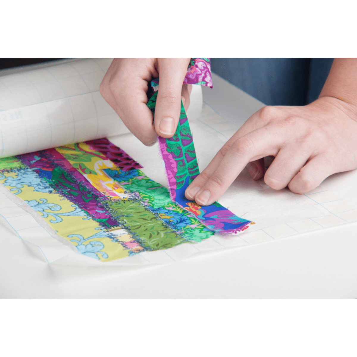The Sewing Studio Embroidery Backing And Stabiliser Filmoplast: Self Adhesive Embroidery Backing: Light to Heavy Weight fabrics (Price Per Metre)  - The Sewing Studio