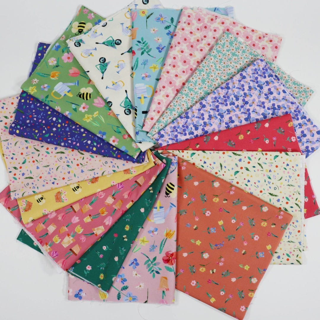 The Sewing Studio Fabric Lewis and Irene Flower Market Fat Quarter Bundle  - The Sewing Studio