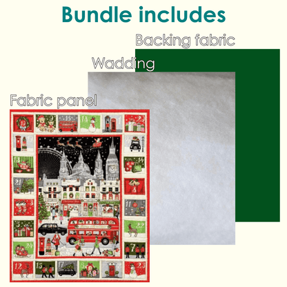 The Sewing Studio Fabric Panels & Labels Makower London Christmas Advent Calendar Bundle  - The Sewing Studio