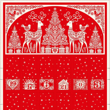 The Sewing Studio Fabric Panels & Labels Makower Scandi Advent Calendar Bundle  - The Sewing Studio for sale UK - The Sewing Studio