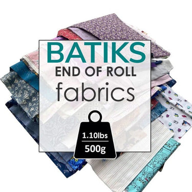 The Sewing Studio Fabric Pre Cuts The Sewing Studio End Of Roll Batik Fabric 500g (1.10Lbs)  - The Sewing Studio for sale UK - The Sewing Studio