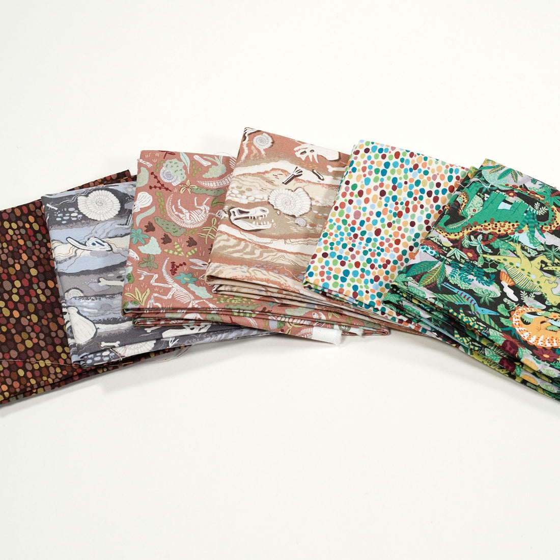 Multi-coloured The Sewing Studio Fabric Pre Cuts The Sewing Studio Fat Quarters Set of Five - The Sewing Studio