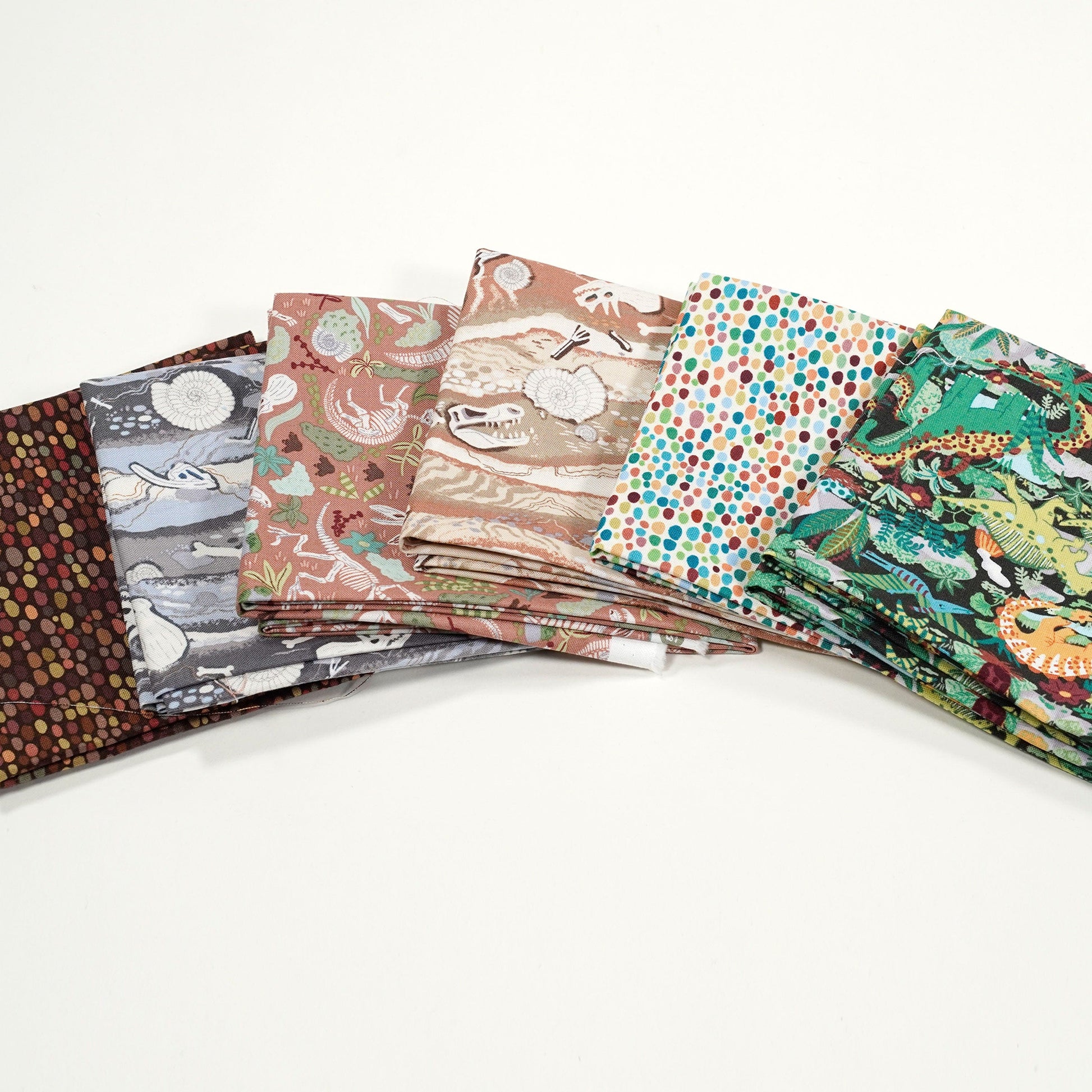 Multi-coloured The Sewing Studio Fabric Pre Cuts The Sewing Studio Fat Quarters Set of Five - The Sewing Studio