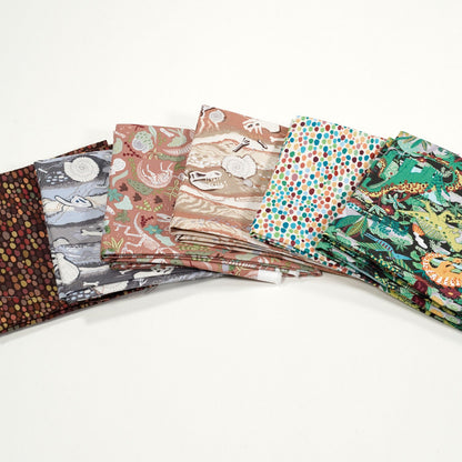 Multi-coloured The Sewing Studio Fabric Pre Cuts The Sewing Studio Fat Quarters Set of Five - The Sewing Studio
