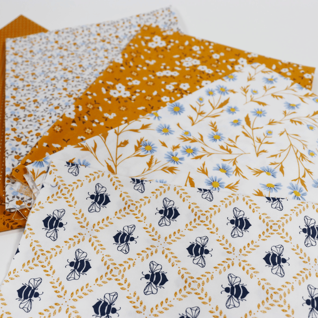 Moda Fabric Pre Cuts Moda Sun Drenched 6 Piece Fat Quarter Bundle - Golden - The Sewing Studio