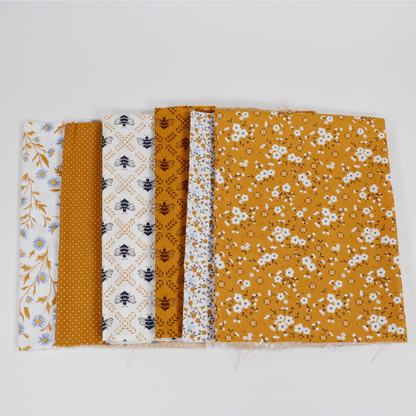 Moda Fabric Pre Cuts Moda Sun Drenched 6 Piece Fat Quarter Bundle - Golden - The Sewing Studio