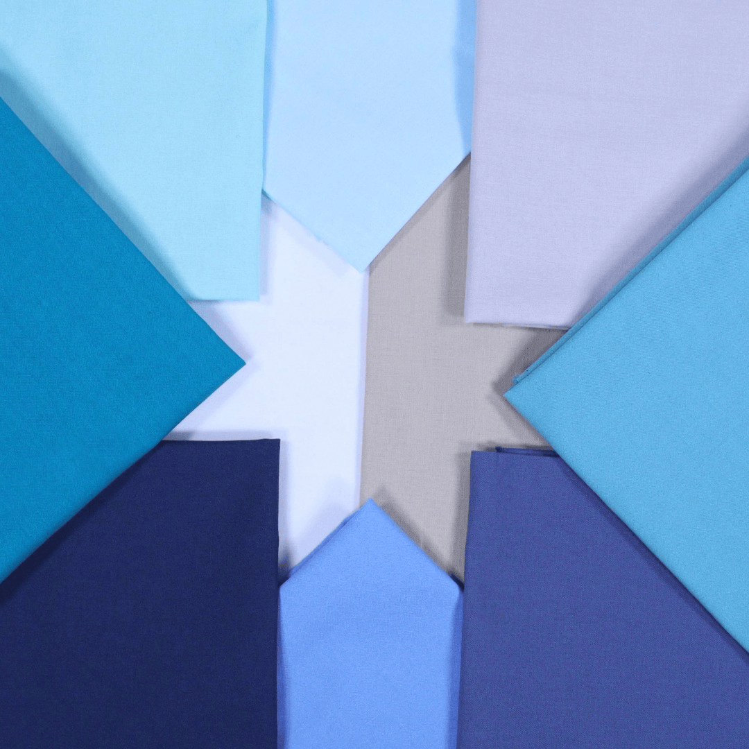 Moda Fabric Pre Cuts Moda Bella Solids Coastal Cool Fat Quarter Bundle - The Sewing Studio