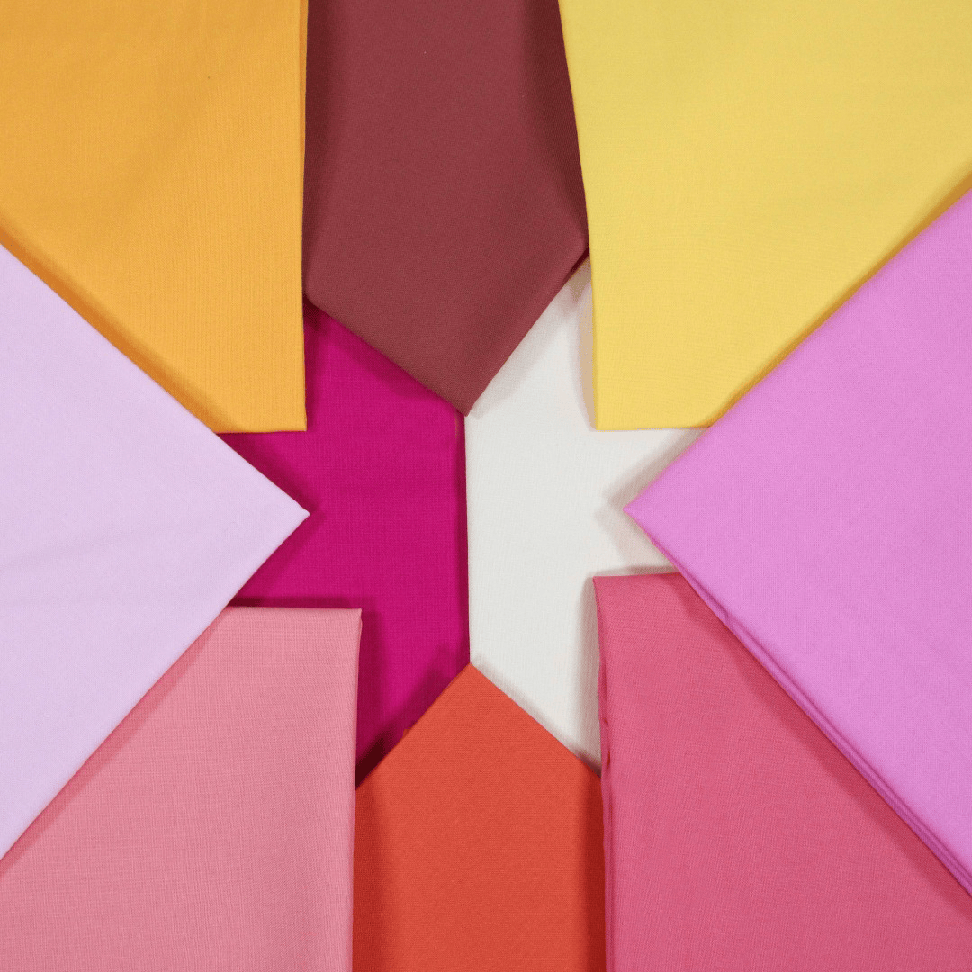 Moda Fabric Pre Cuts Moda Bella Solids Pink Lemonade Fat Quarter Bundle - The Sewing Studio
