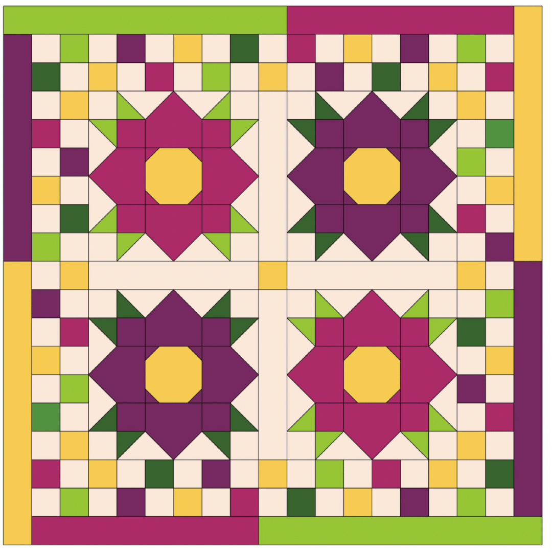 Moda Flow Petunia Quilt Top Bundle