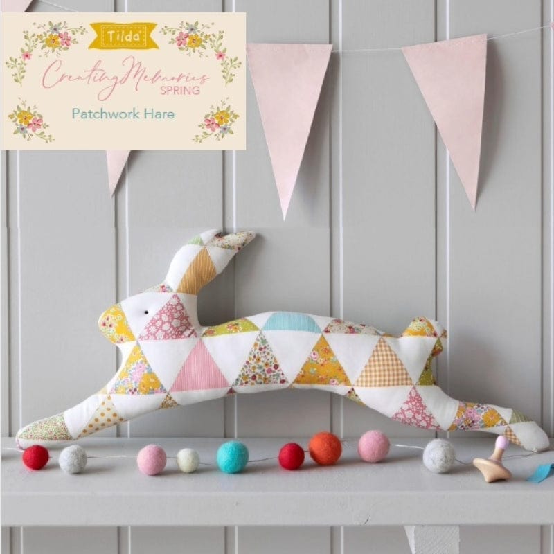 Tilda Download Free Pattern: Patchwork Hare Tilda  - The Sewing Studio