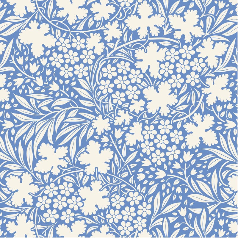 Blue Floral Tilda Fabric PRE-ORDER Tilda Something Blue Fabric - The Sewing Studio