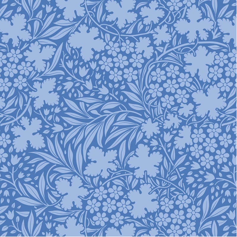 Blue Floral Tilda Fabric PRE-ORDER Tilda Something Blue Fabric - The Sewing Studio