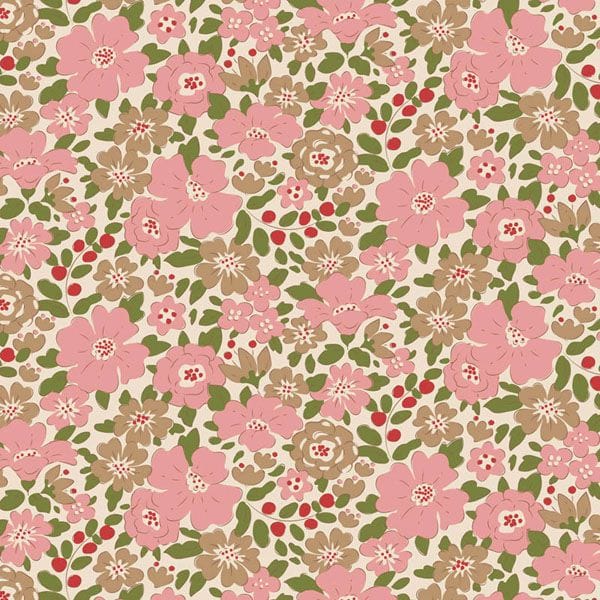 Pink Floral Tilda Fabric Tilda Creating Memories - The Sewing Studio
