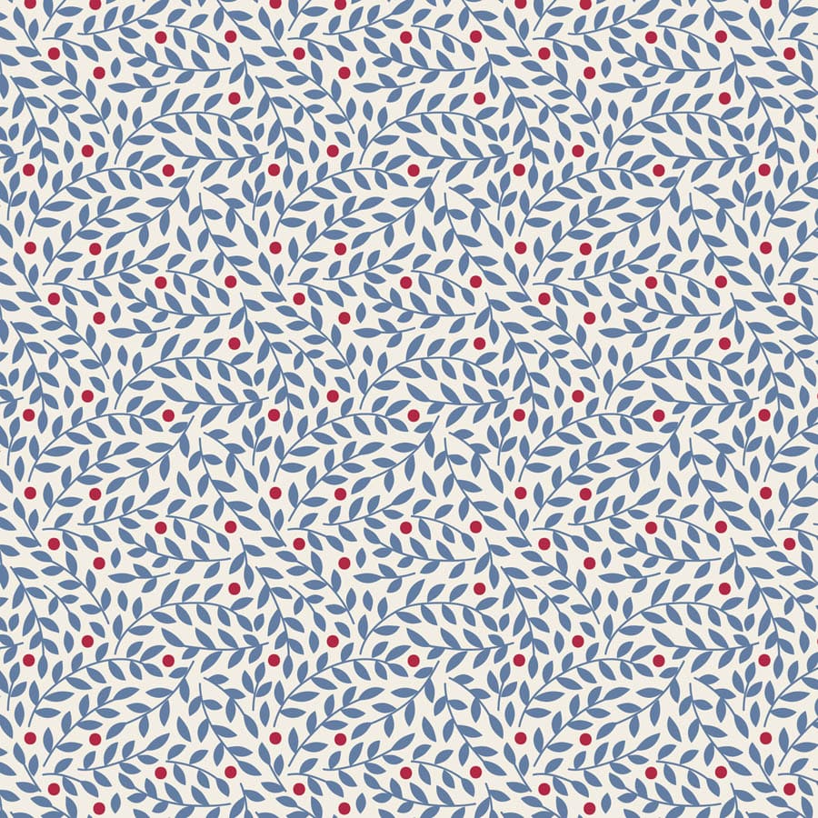 Multi-coloured Foliage Tilda Fabric PRE-ORDER Tilda Village Life - The Sewing Studio