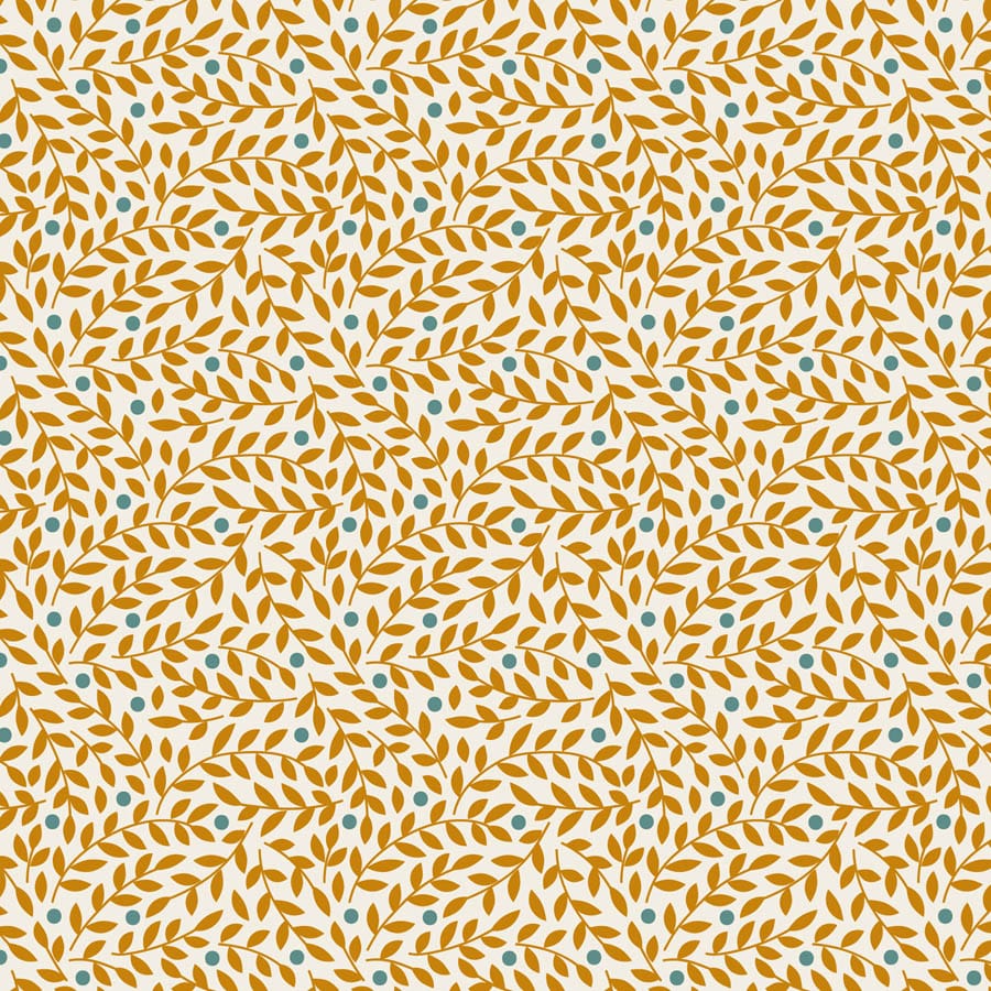 Multi-coloured Foliage Tilda Fabric PRE-ORDER Tilda Village Life - The Sewing Studio