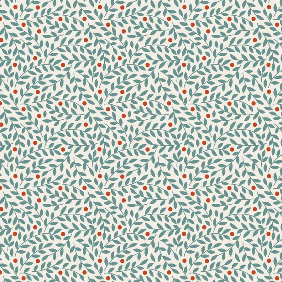 Multi-coloured Foliage Tilda Fabric PRE-ORDER Tilda Village Life - The Sewing Studio