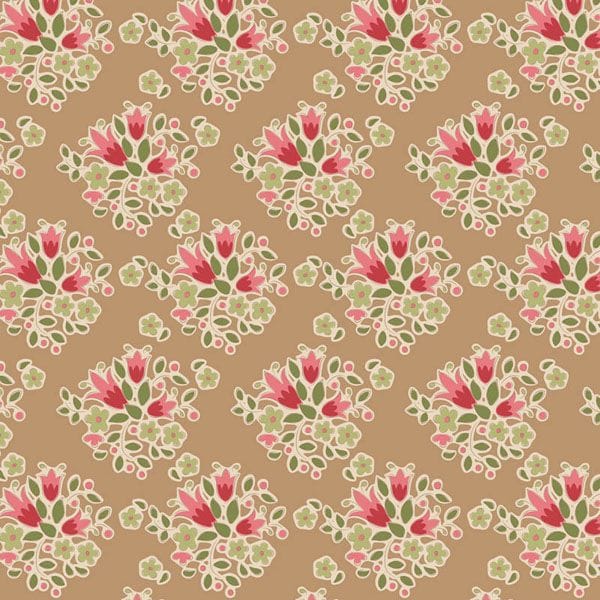 Yellow Floral Tilda Fabric Tilda Creating Memories - The Sewing Studio
