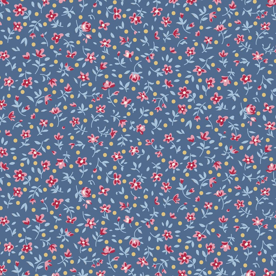 Multi-coloured Floral Tilda Fabric PRE-ORDER Tilda Village Life - The Sewing Studio