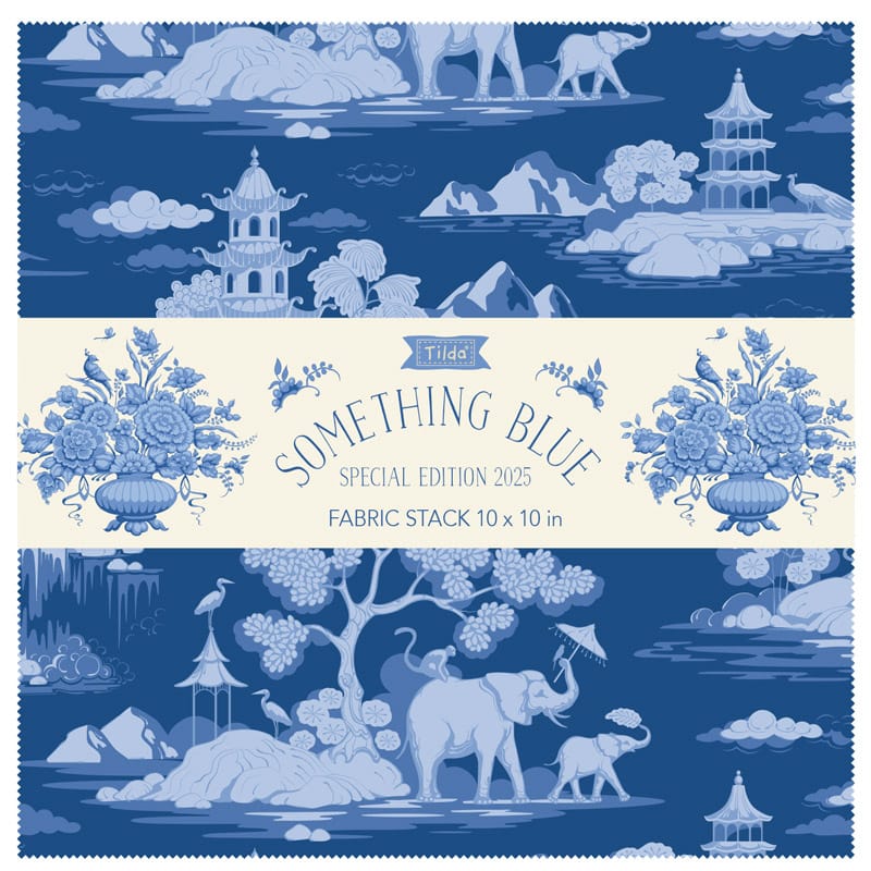 Tilda Fabric Pre Cuts PRE-ORDER Tilda Something Blue 10" Fabric Stack - The Sewing Studio
