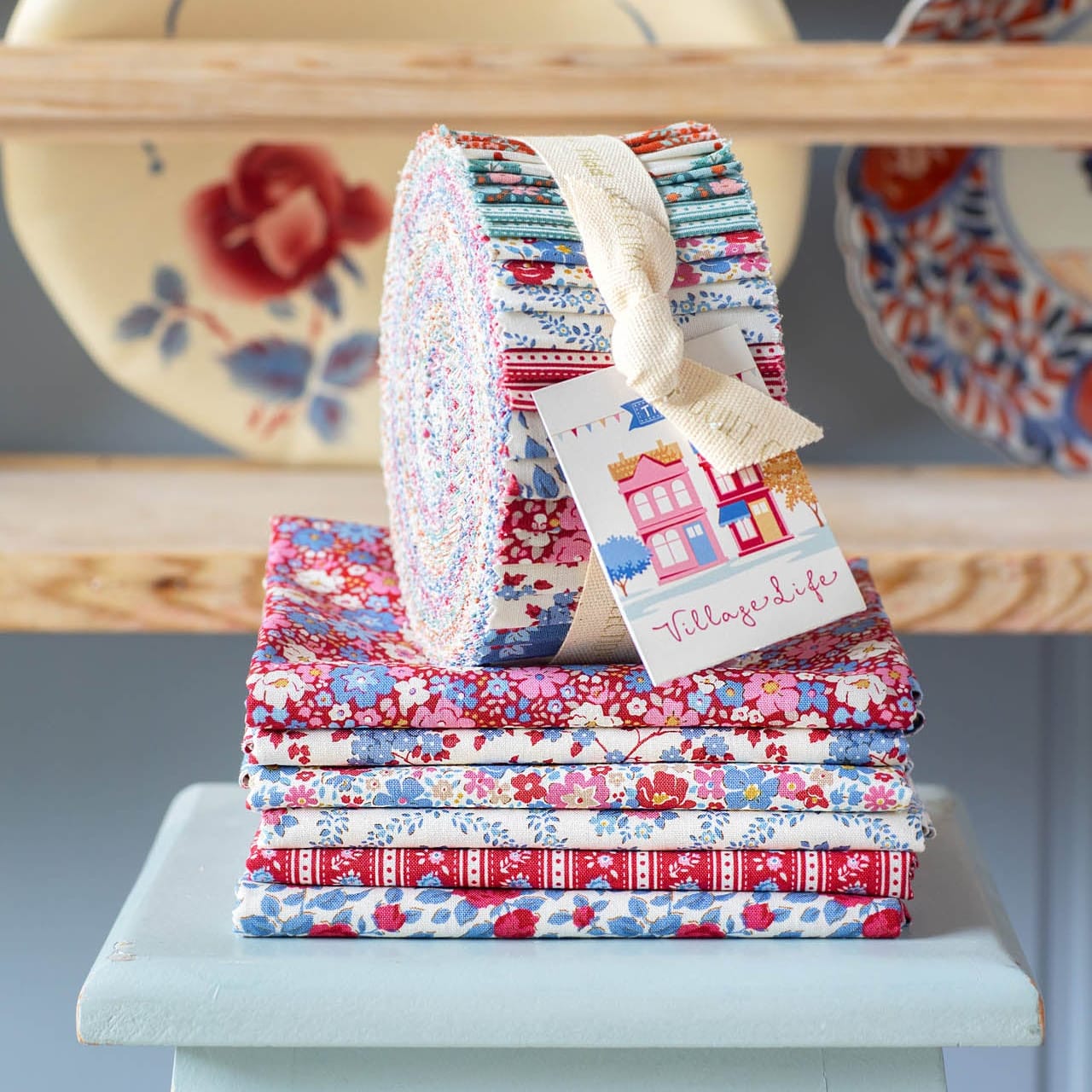 Tilda Fabric Pre Cuts PRE-ORDER Tilda Village Life Fabric Roll - The Sewing Studio