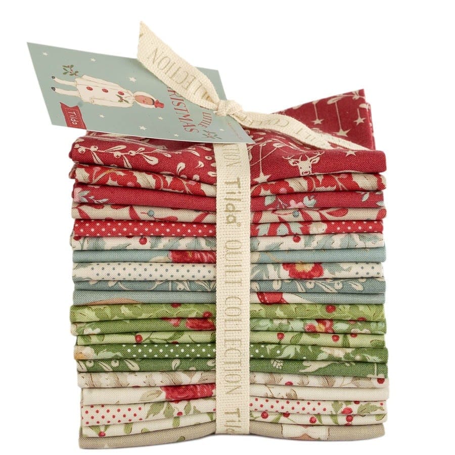 Tilda Fabric Pre Cuts Tilda Merry Little Christmas Fat Eighth Bundle 20 Piece - The Sewing Studio