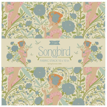 Tilda Fabric Pre Cuts Tilda Songbird Fabric Stack 10 Inch Squares  - The Sewing Studio for sale UK - The Sewing Studio