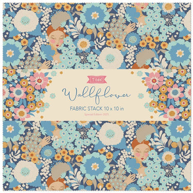 Tilda Fabric Pre Cuts Tilda Wallflower Fabric Stack 10 Inch Squares TD300240  - The Sewing Studio for sale UK - The Sewing Studio