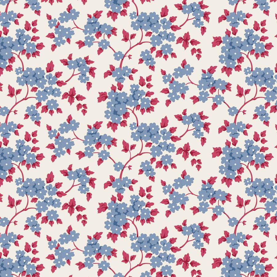 Multi-coloured Floral Tilda Fabric PRE-ORDER Tilda Village Life - The Sewing Studio