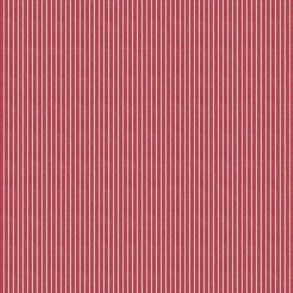 Red Stripes Tilda Fabric Tilda Creating Memories - The Sewing Studio