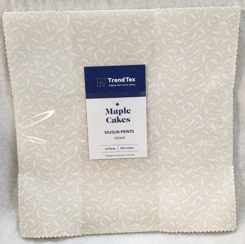 Trend-Tex Fabric Pre Cuts TrendTex Muslin Prints Maple Cake Cream  - The Sewing Studio