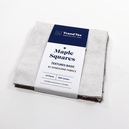 TrendTex Fabric Pre Cuts TrendTex Textures Basic 5" Maple Squares Pack - The Sewing Studio