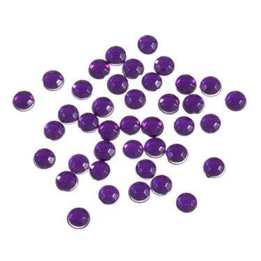 Trimits Beads Sequins Accessories Acrylic Stones: Glue-On: Round: 4mm: Purple: Pack of 100  - The Sewing Studio for sale UK - The Sewing Studio