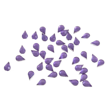 Trimits Beads Sequins Accessories Acrylic Stones: Glue-On: Teardrop: 4 x 6mm: Lilac: Pack of 50  - The Sewing Studio for sale UK - The Sewing Studio