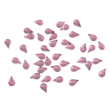 Trimits Beads Sequins Accessories Acrylic Stones: Glue-On: Teardrop: 4 x 6mm: Pink: Pack of 50  - The Sewing Studio for sale UK - The Sewing Studio