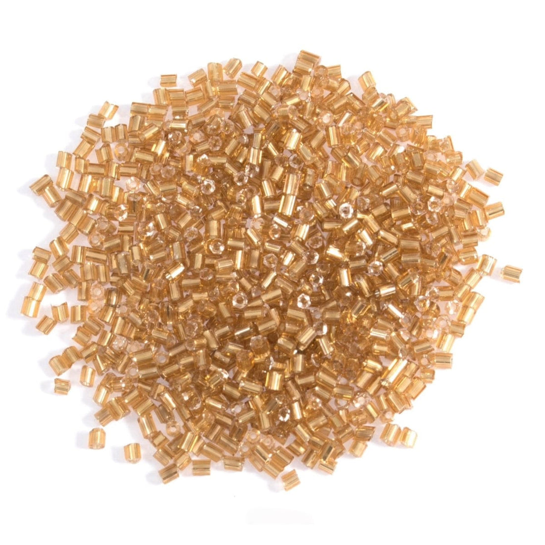 Beads: Rocailles: Gold: 8g in a pack