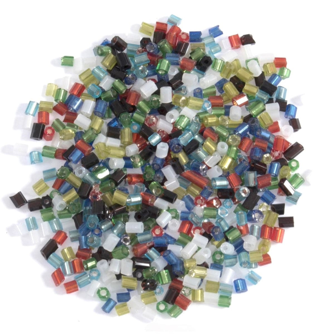 Beads: Rocailles: Multi-coloured: 8g in a pack