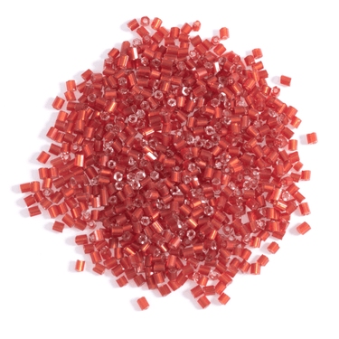 Trimits Beads Sequins Accessories Beads: Rocailles: Red: 8g in a pack  - The Sewing Studio for sale UK - The Sewing Studio
