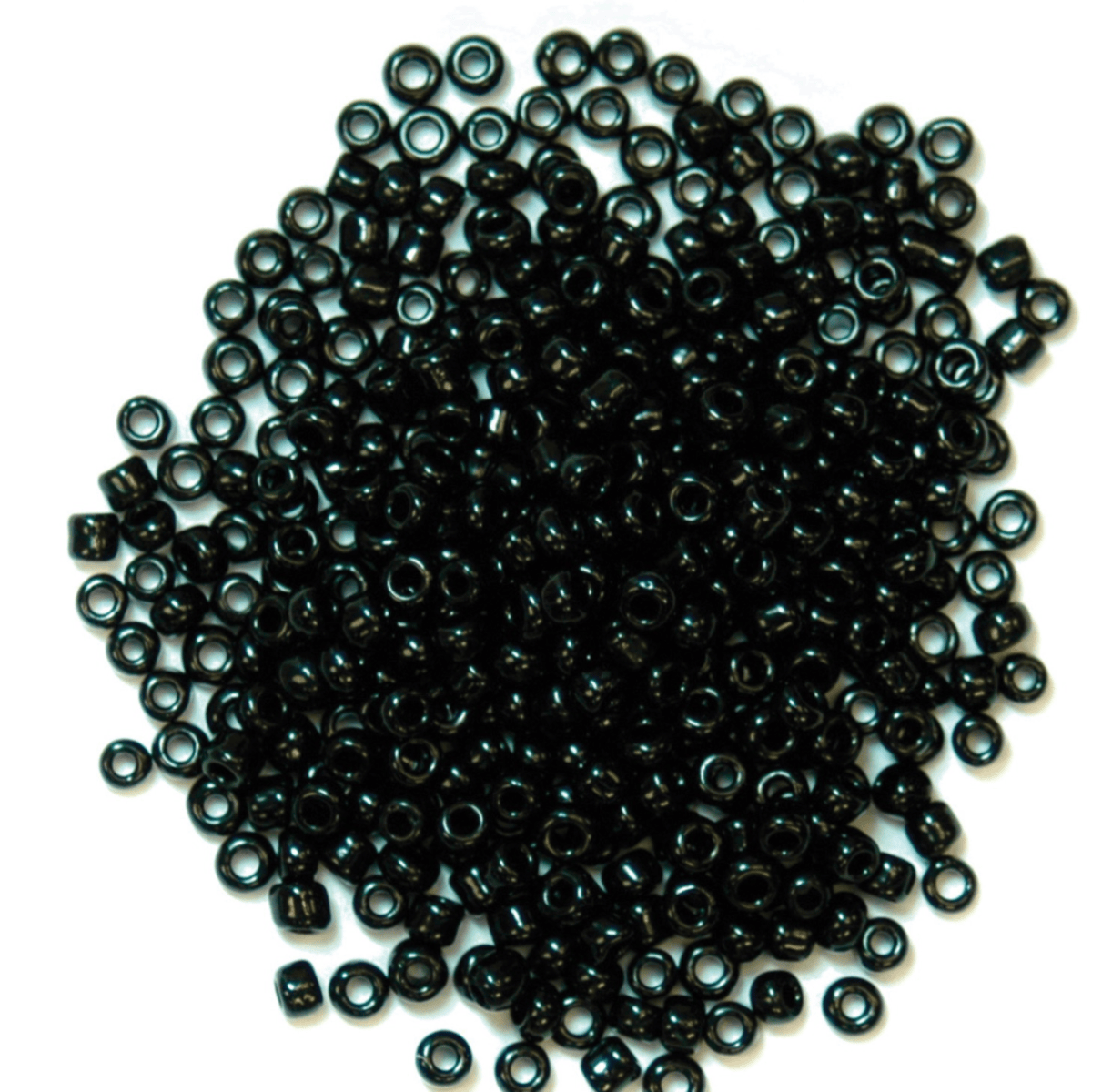 Trimits Beads Sequins Accessories Beads: Seed: Black: 8g in a pack  - The Sewing Studio