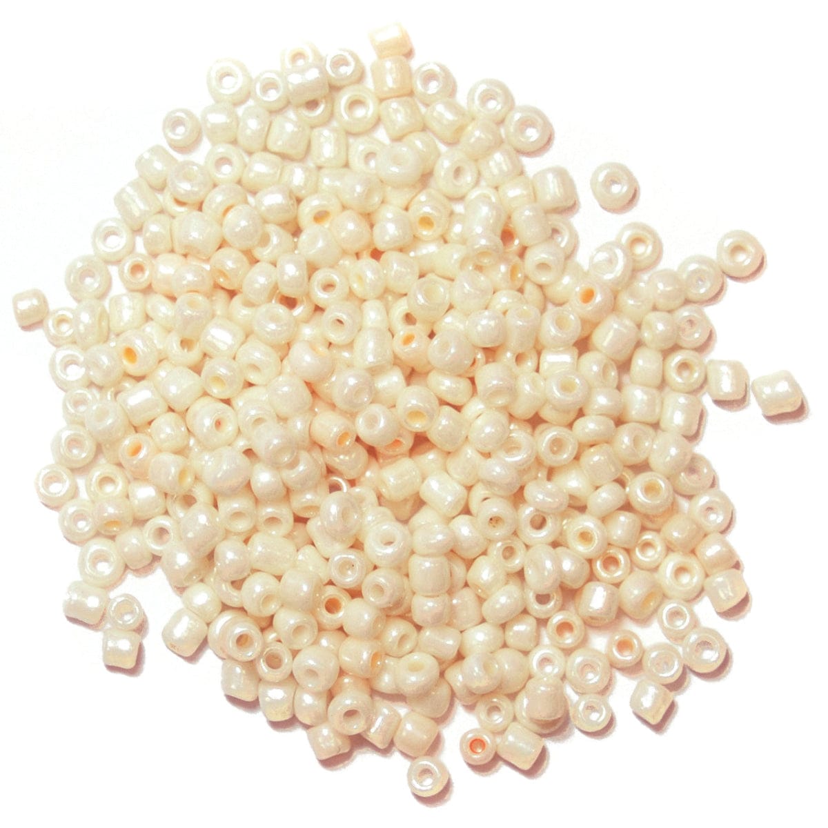 Trimits Beads Sequins Accessories Beads: Seed: Cream: 8g in a pack  - The Sewing Studio