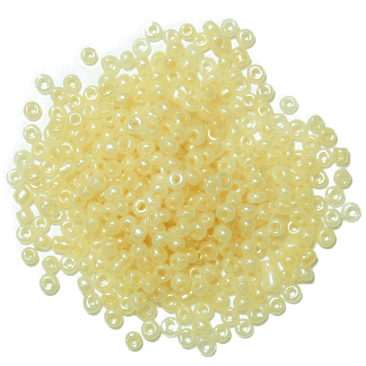 Trimits Beads Sequins Accessories Beads: Seed: Lemon: 8g in a pack  - The Sewing Studio