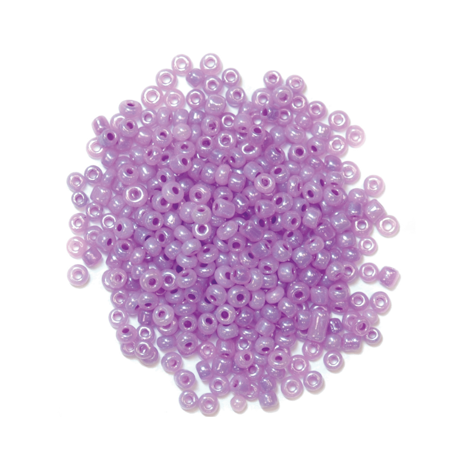 Trimits Beads Sequins Accessories Beads: Seed: Lilac: 8g in a pack  - The Sewing Studio