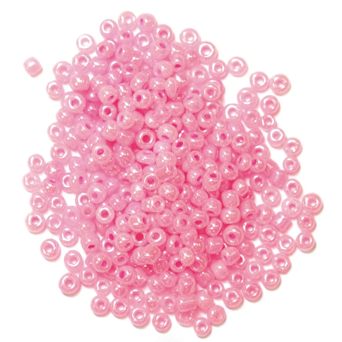 Trimits Beads Sequins Accessories Beads: Seed: Pastel Pink: 8g in a pack  - The Sewing Studio
