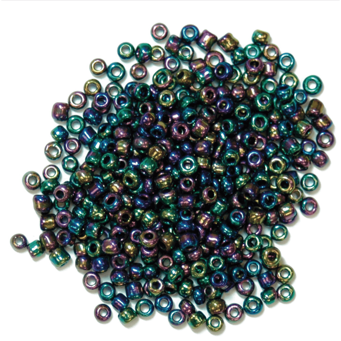 Trimits Beads Sequins Accessories Beads: Seed: Rainbow: 8g in a pack  - The Sewing Studio
