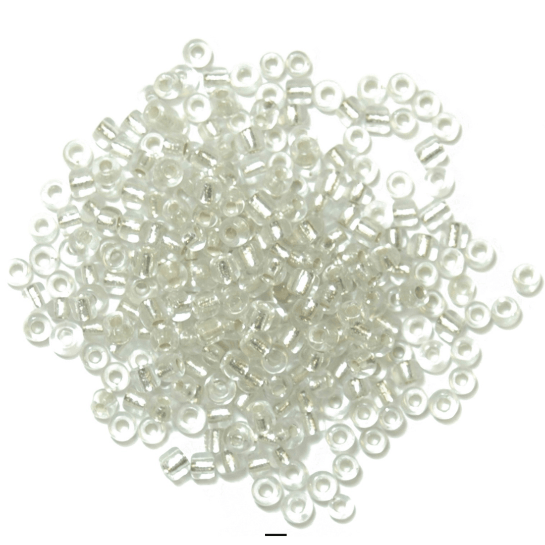 Trimits Beads Sequins Accessories Beads: Seed: Silver: 8g in a pack  - The Sewing Studio