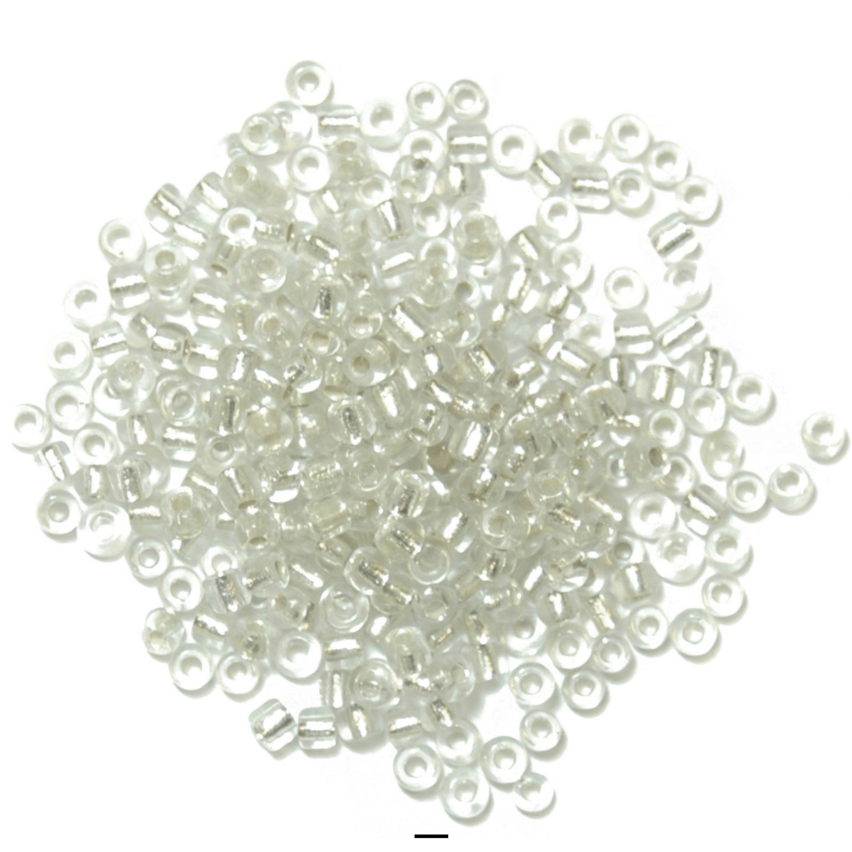 Trimits Beads Sequins Accessories Beads: Seed: Silver: 8g in a pack  - The Sewing Studio