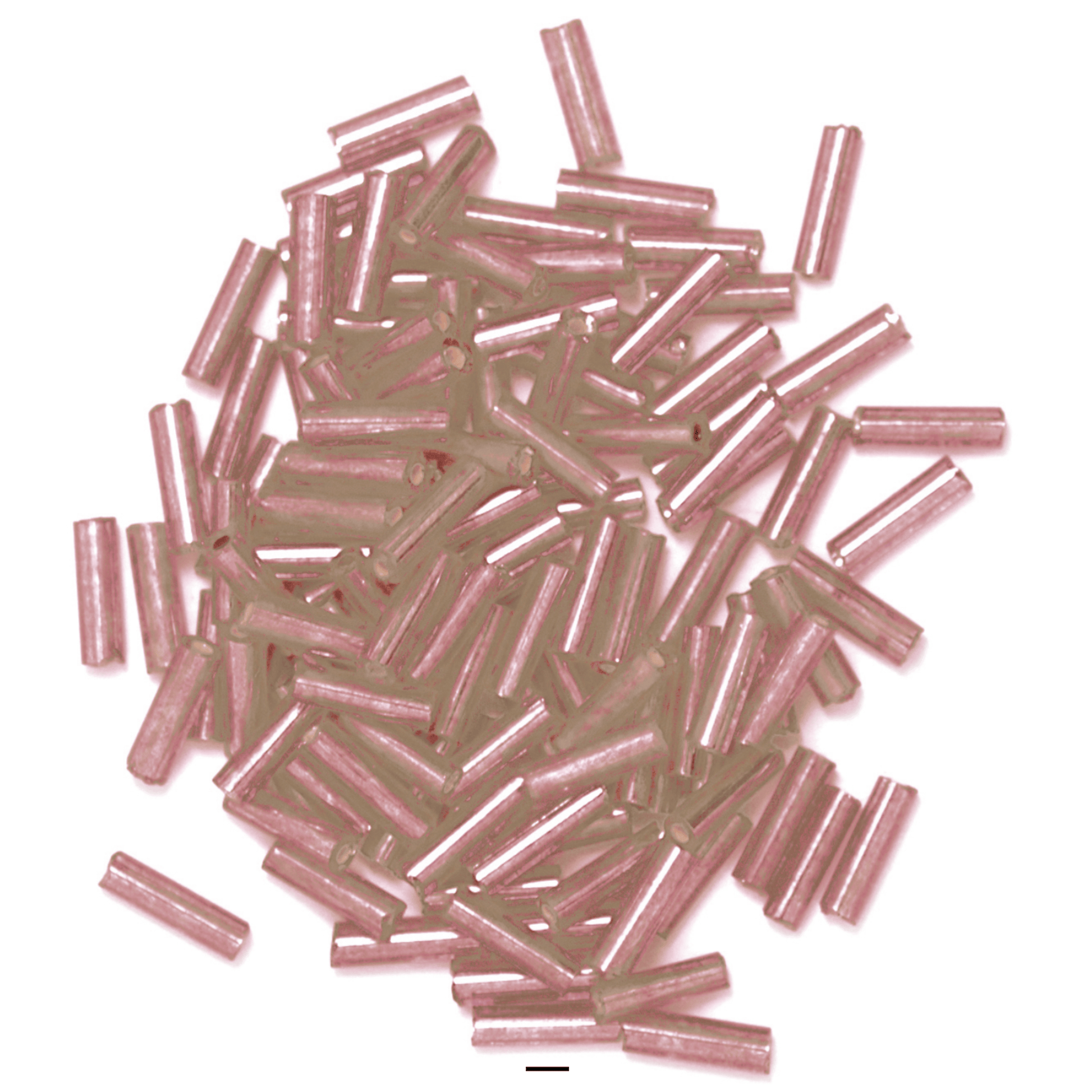 Trimits Beads Sequins Accessories Bugle Beads: Pink: Pack of 8g  - The Sewing Studio