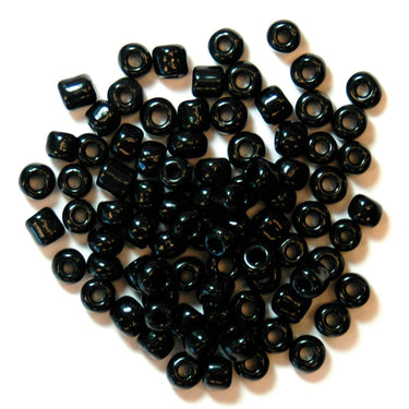 Trimits Beads Sequins Accessories E Beads: Black 5mm: 8g in a pack  - The Sewing Studio for sale UK - The Sewing Studio