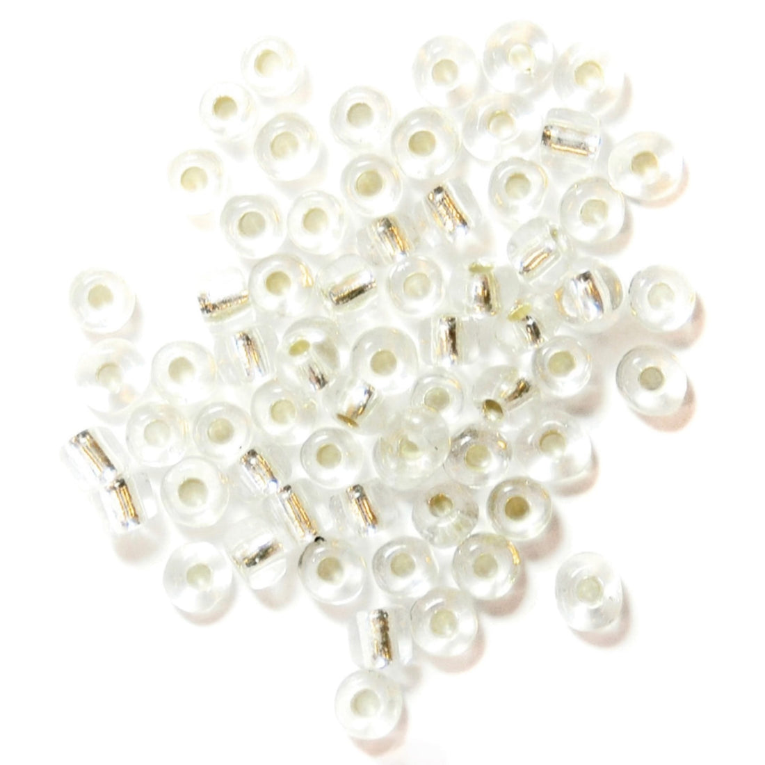 E Beads: Silver: 8g in a pack